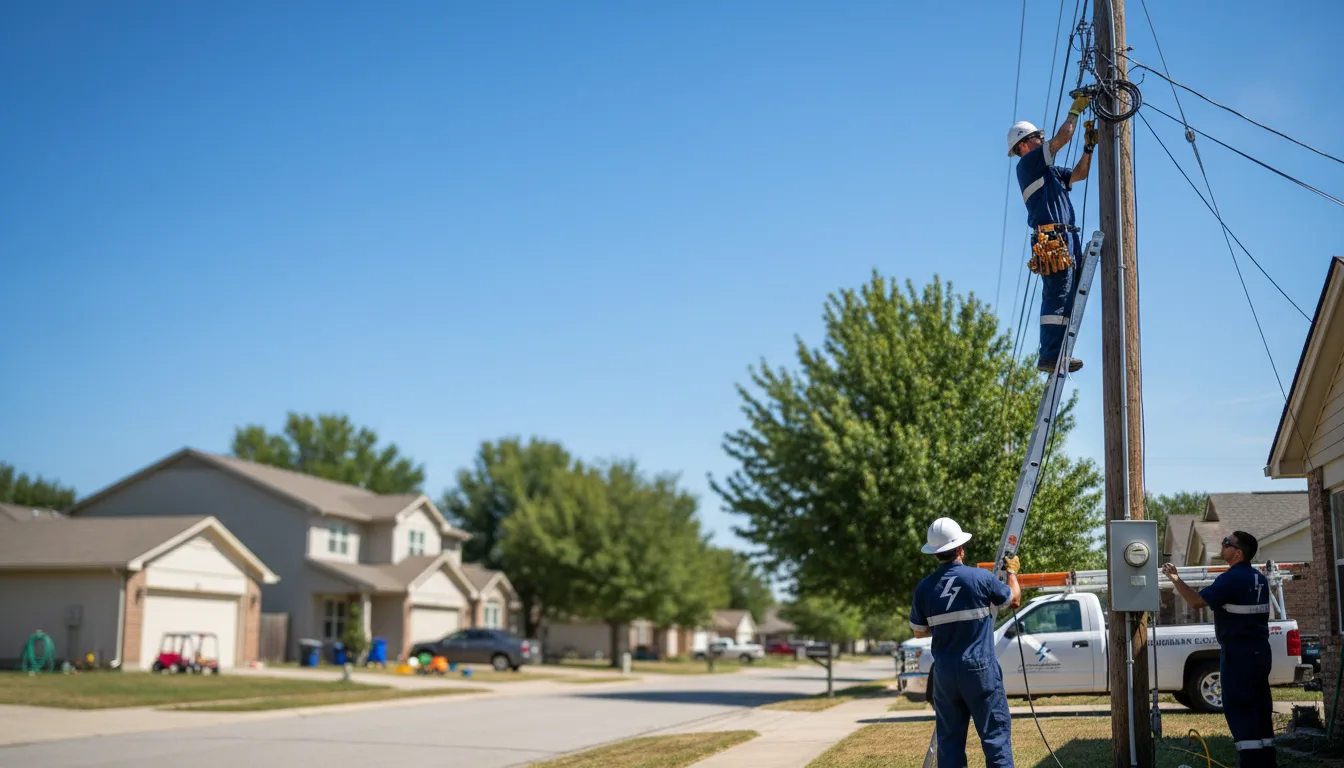 Residential electrician providing installation services in Amlin, OH